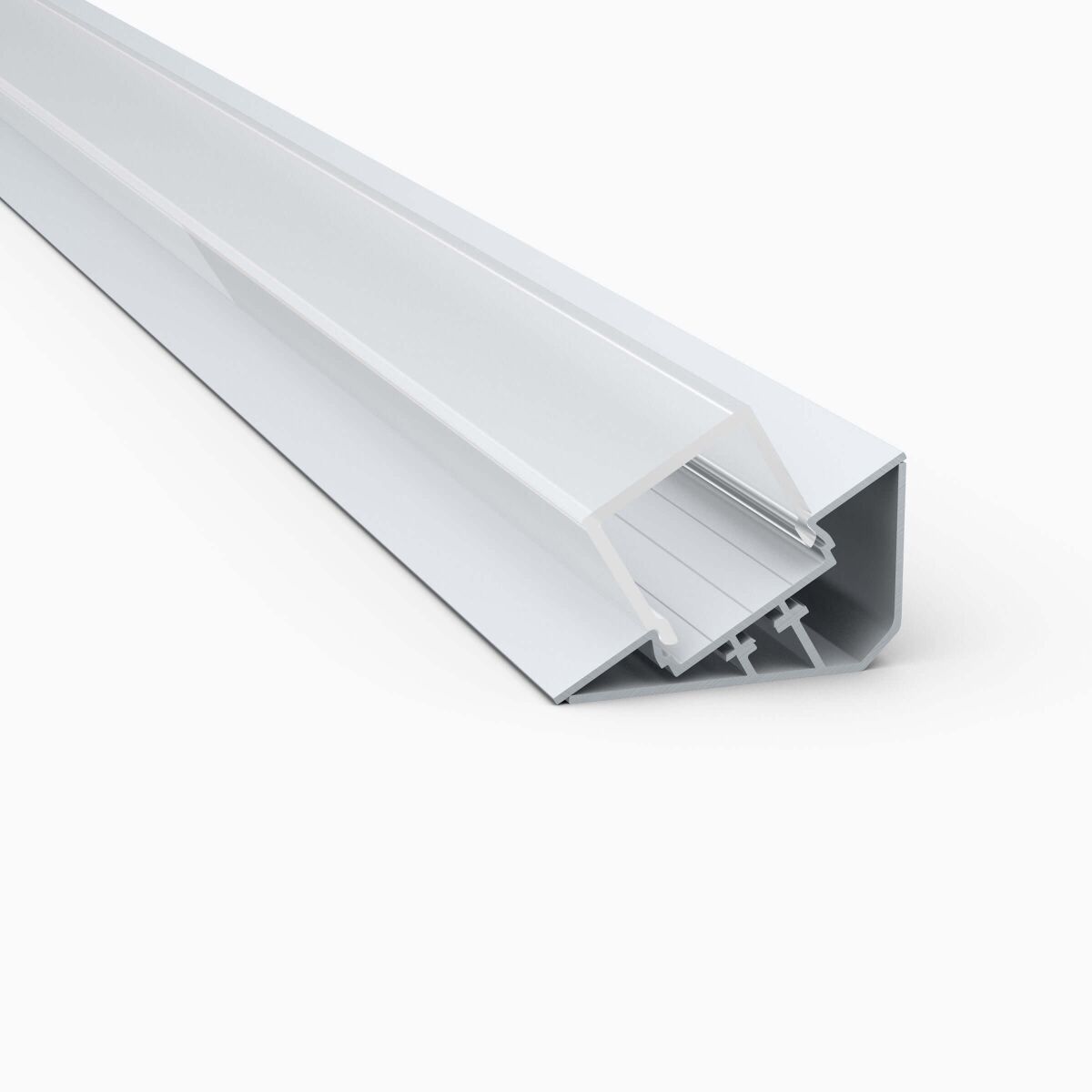 LED Alu Profil LOC-E eloxiert, 100cm inkl. satinie, 31,90 €