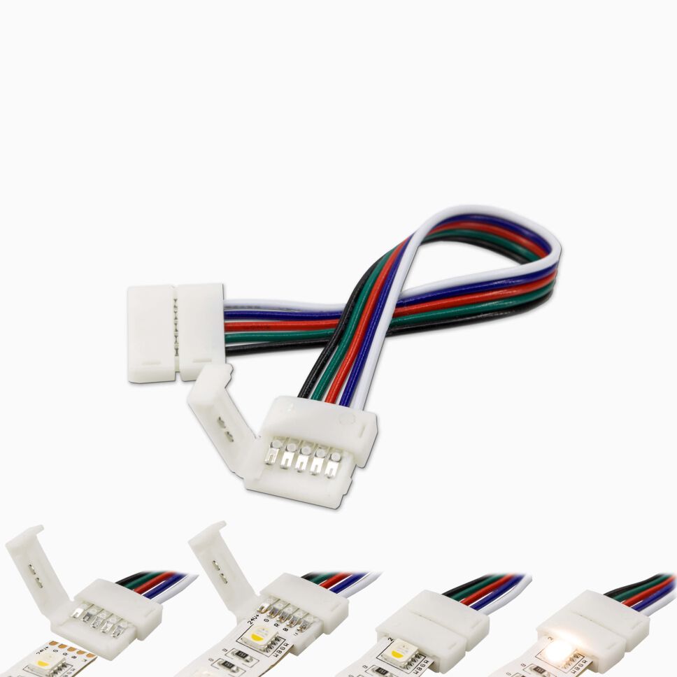 Schnellverbinder für RGBW LED Streifen mit 12mm...