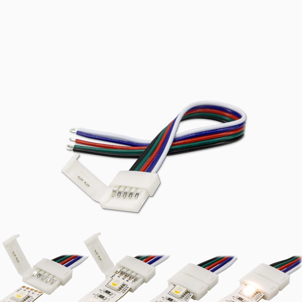 Schnellverbinder für RGBW LED Streifen mit 12mm...